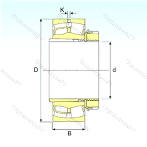Подшипник роликовый радиальный самоцентрирующийся 23076 EKW 33+OH 3076