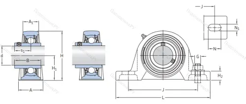 Подшипниковый узел SY 60 TR в Уфе
