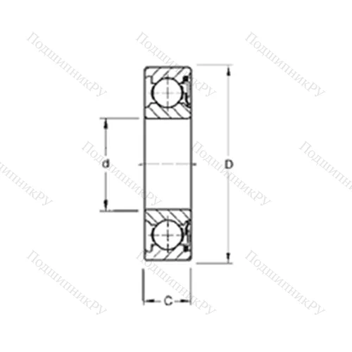 Подшипник шариковый радиальный 209P