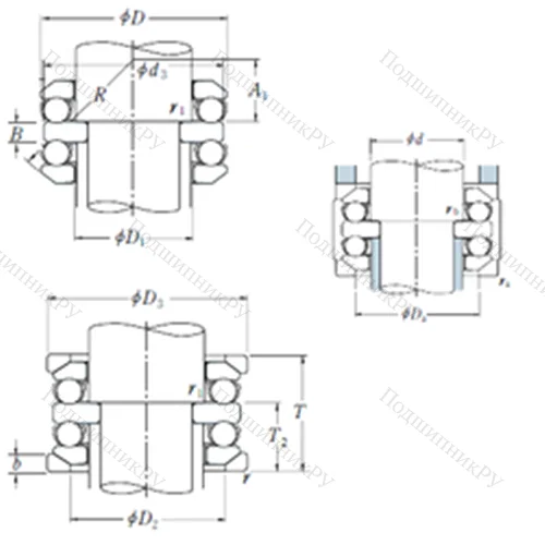 Подшипник шариковый упорный 54213U