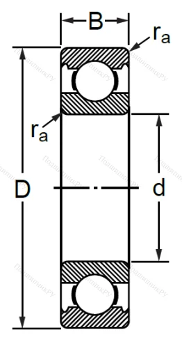 Шариковый однорядный подшипник 6-311 A (6311) в Уфе