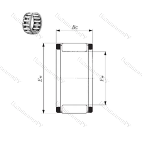 Подшипник игольчатый радиальный KT 14199,7 EG