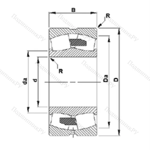 Подшипник роликовый радиальный самоцентрирующийся 231/900YMB от производителя  TIMKEN
