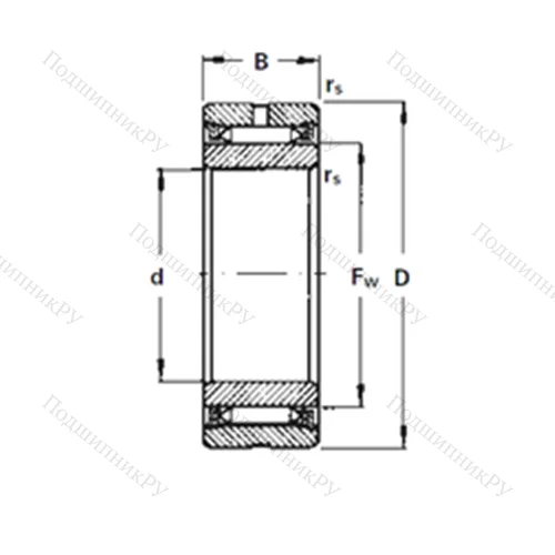 Подшипник игольчатый радиальный NA 2100 от производителя  TIMKEN