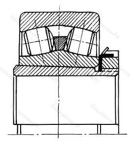 Подшипник  353609 (22310K+H 2310) размер 45x110x40/55