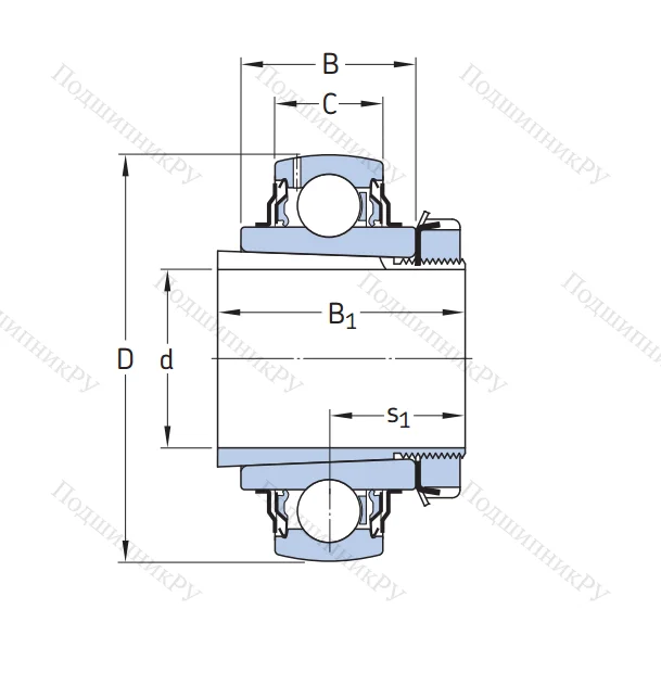 Корпусный подшипник YSA 208-2FK в Уфе
