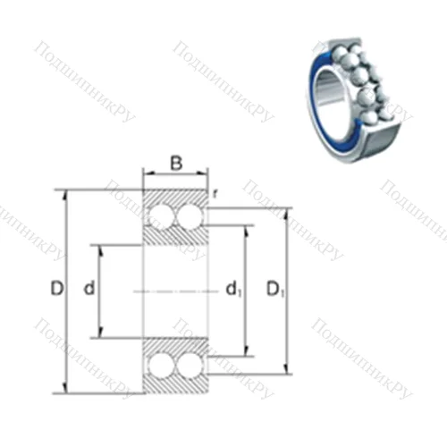 Подшипник шариковый радиально-упорный S 3310-2RS от производителя  ZEN