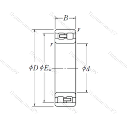 Подшипник роликовый радиальный NN 3021
