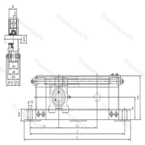 Подшипниковый узел шариковый радиальный UCTL 206+WL 300 от производителя  NACHI