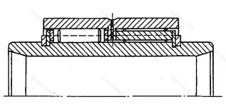 Модификация подшипника 40-714718К размер 90x125x70/125 от производителя  ГПЗ-24