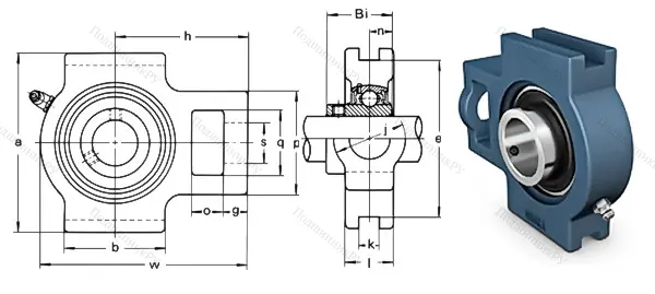 Подшипниковый узел UCT 210