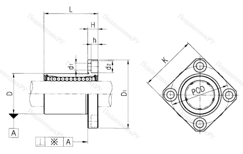 Подшипник LMK 60 UU в Уфе