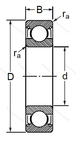 Шариковый однорядный подшипник 76-80200 (6200 ZZ C 3) в Уфе