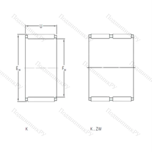 Подшипник игольчатый радиальный K 18x24x13