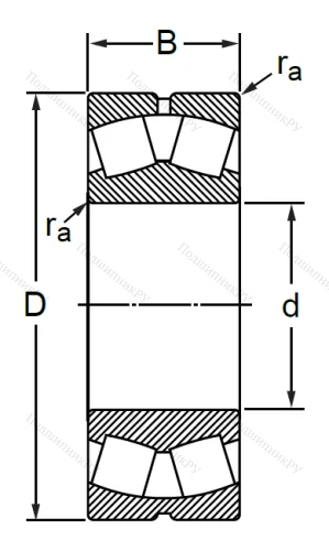 Сферический роликовый подшипник 53614 АН (22314 CCW 33) в Уфе