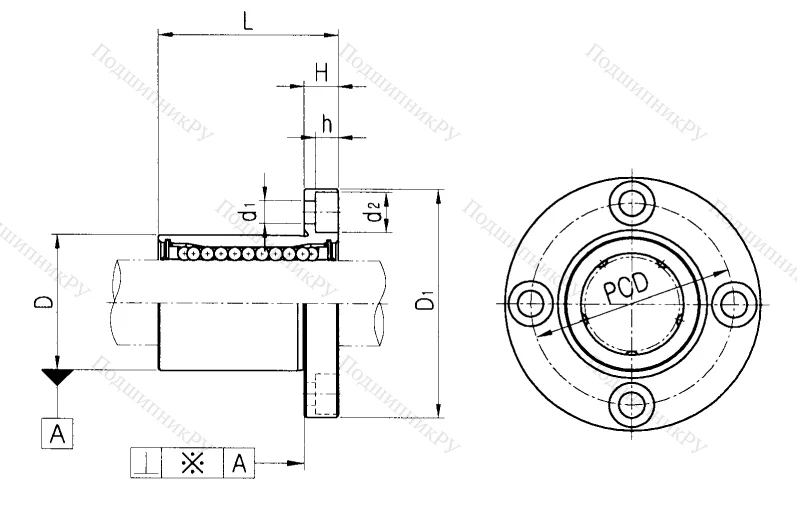 Подшипник LMEF 60 UU в Уфе