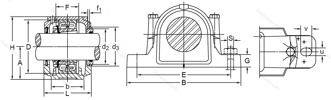 Подшипниковый корпус SNL 515 TG (SNK 515-612) в Уфе