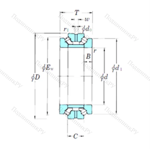 Подшипник шариковый упорно-радиальный 234460B