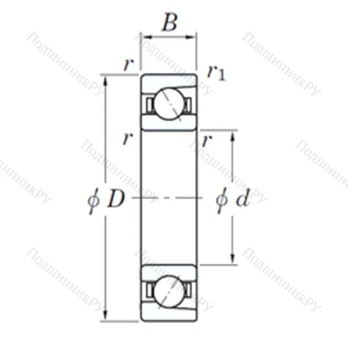 Подшипник шариковый радиально-упорный 3NC 7015 FT