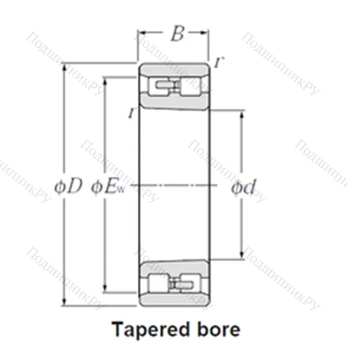 Подшипник роликовый радиальный NN 3020K