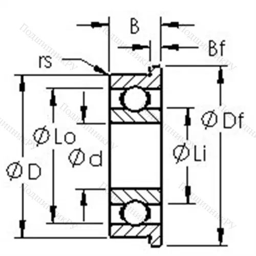 Подшипники шариковые радиальные метрическая серия из нержавеющей стали F 601XH от производителя  AST Подшипники шариковые радиальные метрическая серия из нержавеющей стали F 601XH от производителя  AST