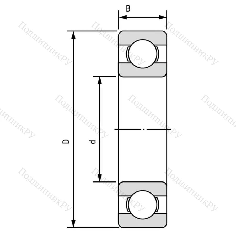 Подшипник 6310TB/P 63S 3Q 6 размер 50x110x27 от производителя  SKF