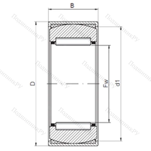 Подшипник игольчатый радиальный самоцентрирующийся RPNA 35/52 от производителя  CX