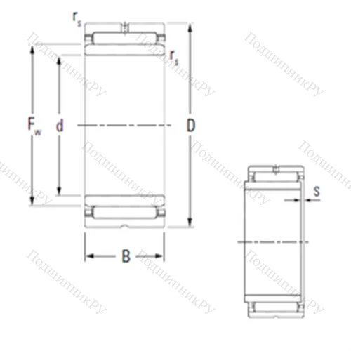 Подшипник игольчатый радиальный NA 4906 от производителя  KOYO