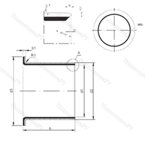 Подшипник скольжения TUF 1 25.215 от производителя  CX