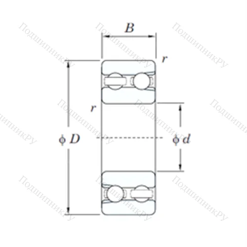 Подшипник шариковый радиальный 4309 от производителя  KOYO