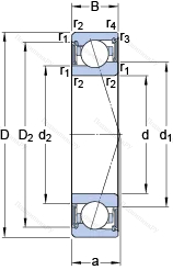 Подшипник S 71904 CE/HCP 4A