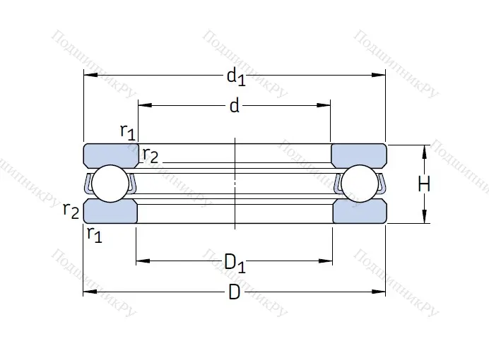 Упорный шариковый подшипник BA 4