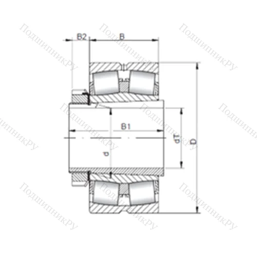 Подшипник роликовый радиальный самоцентрирующийся 21308 KCW 33+H 308 от производителя  CX