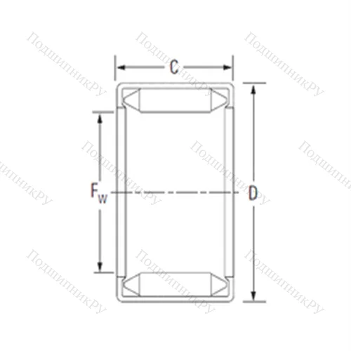 Подшипник игольчатый радиальный BM 2013 от производителя  KOYO