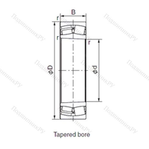 Подшипник роликовый радиальный 23192EK