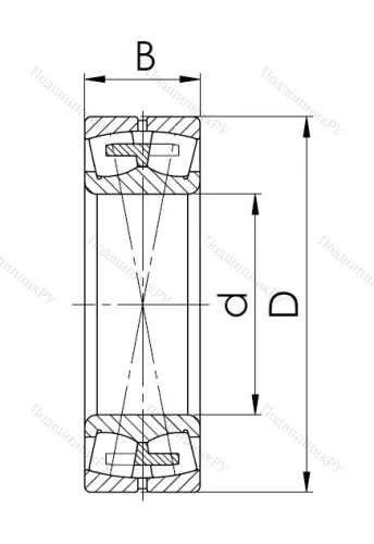 Сферический роликовый подшипник 3003130 H (23030 MW 33) в Уфе
