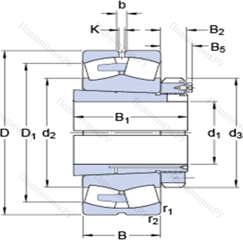 Сферические роликоподшипники на закрепительной втулке 232/750 CAKF/W 33 + OH 32/750 H от производителя  SKF Сферические роликоподшипники на закрепительной втулке 232/750 CAKF/W 33 + OH 32/750 H от производителя  SKF