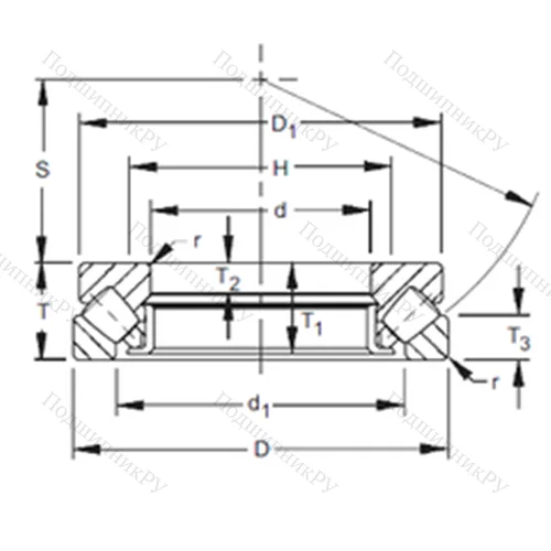 Подшипник роликовый упорно-радиальный 29334 от производителя  TIMKEN