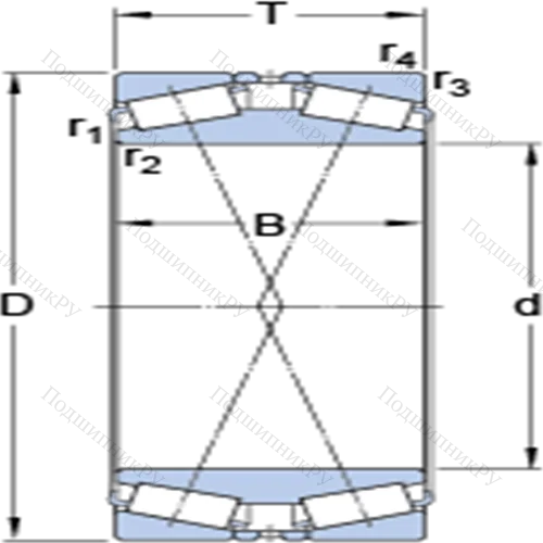 Двухрядные конические роликоподшипники конфигурации TDI 331527 C