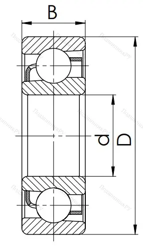 Радиально-упорный шариковый подшипник 46118 Л (7018 АСМ) в Уфе