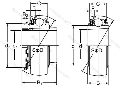 Корпусный подшипник UK 218 в Уфе
