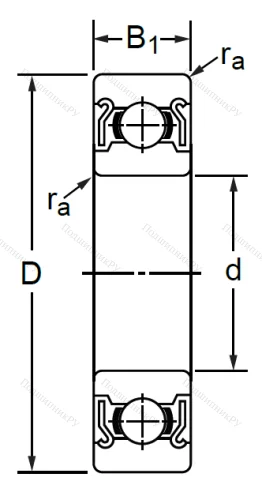 Дюймовый шариковый подшипник R 3 ZZ (KLNJ 3/16-2RZ) в Уфе