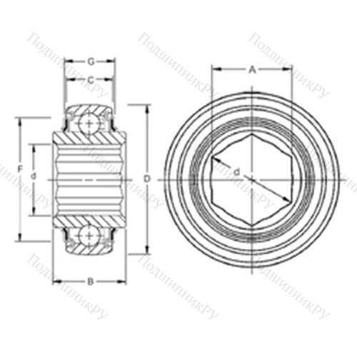 Подшипник шариковый радиальный 207KRRB 12 от производителя  TIMKEN