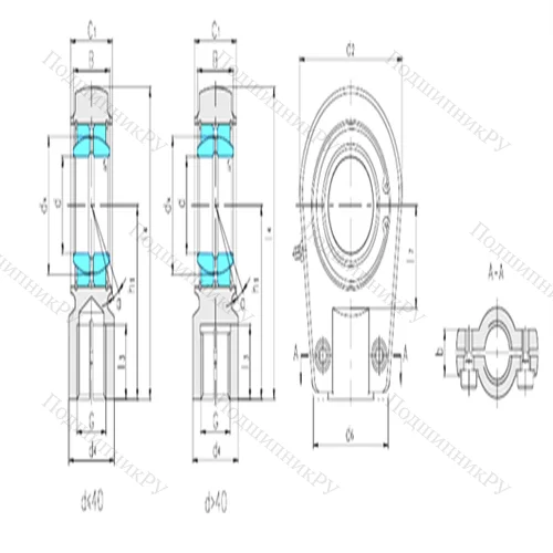 Подшипник скольжения сферический SIR 100ES от производителя  LS