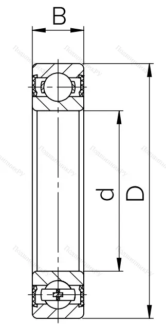 Шариковый однорядный подшипник 180109 (6009 2RS) в Уфе