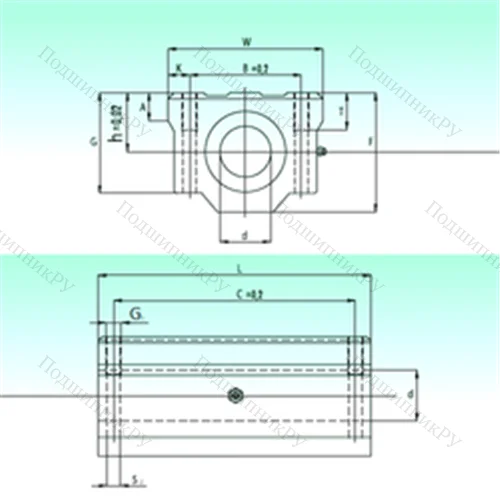 Подшипник шариковый линейный SCW 40-UU AS от производителя  NBS