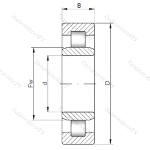 Подшипник роликовый радиальный NU 2220 E от производителя  CX