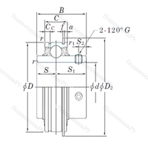 Подшипник шариковый радиальный ER 206
