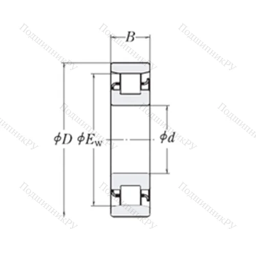 Подшипник роликовый радиальный XLRJ 1.1/2 от производителя  RHP
