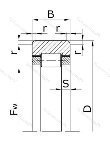 Цилиндрический роликовый подшипник 292204 КМ (RNU 204) в Уфе